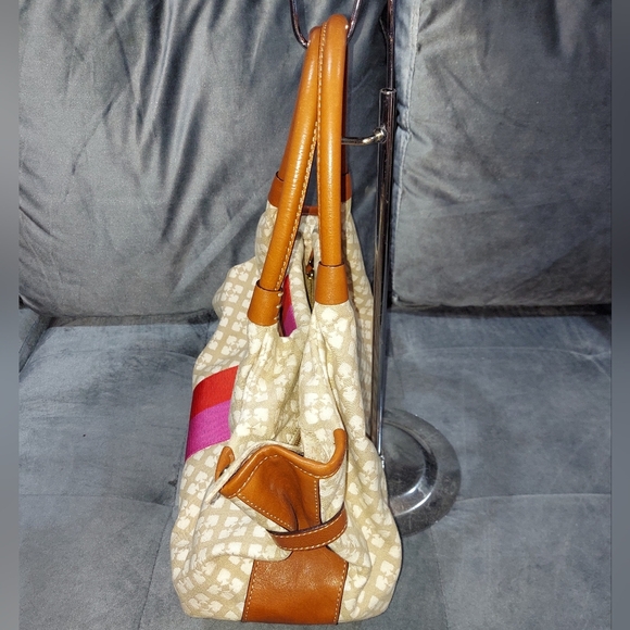 KATE SPADE NEW YORK "STEVIE" VINTAGE CLASSIC SPADE STUCCO SHOULDER BAG LIKE NEW - Picture 10 of 14